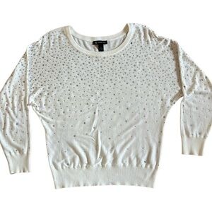 INC WOMENS SIZE SMALL EMBELLISHED BAT WING SLEEVE SWEATER